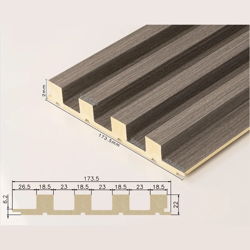 166 ٹھوس 4-گرڈ فلوٹڈ پینل