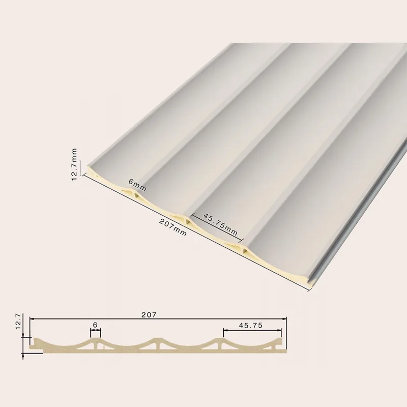207 ہولو ریسیسڈ 4-گرڈ فلوٹڈ پینل