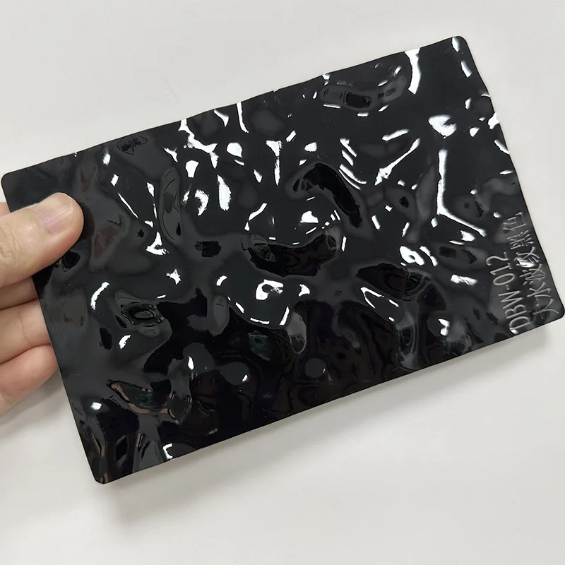 پی ای ٹی واٹر ریپل کاربن کرسٹل وال پینل